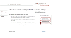 Desktop Screenshot of luxundpartner.at